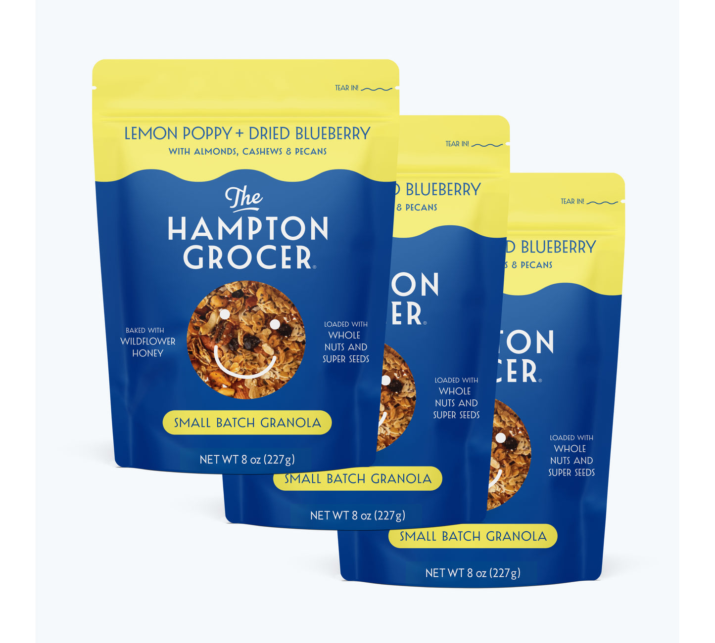 Lemon Poppy + Dried Blueberry Granola