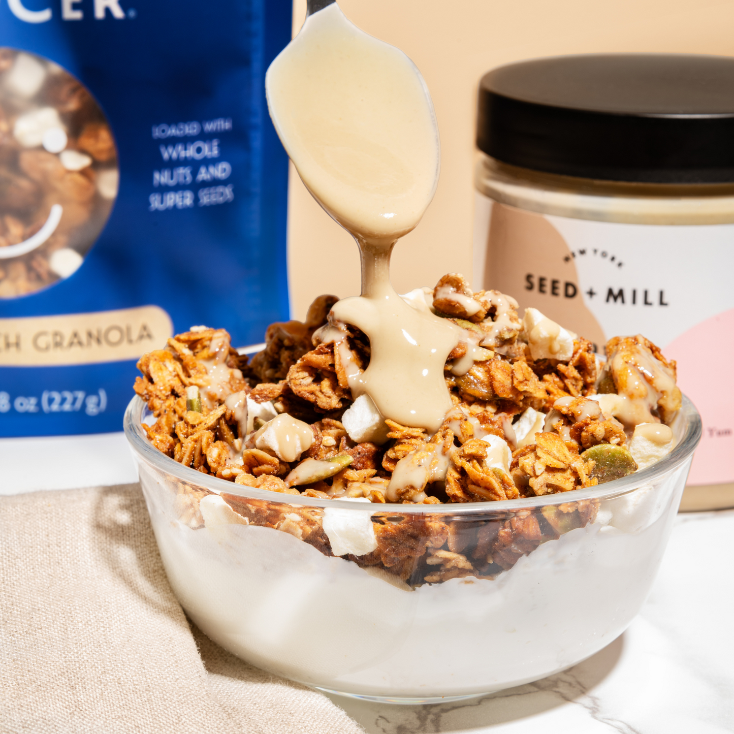 Seed + Mill Tahini x Cinnamon Apple Granola