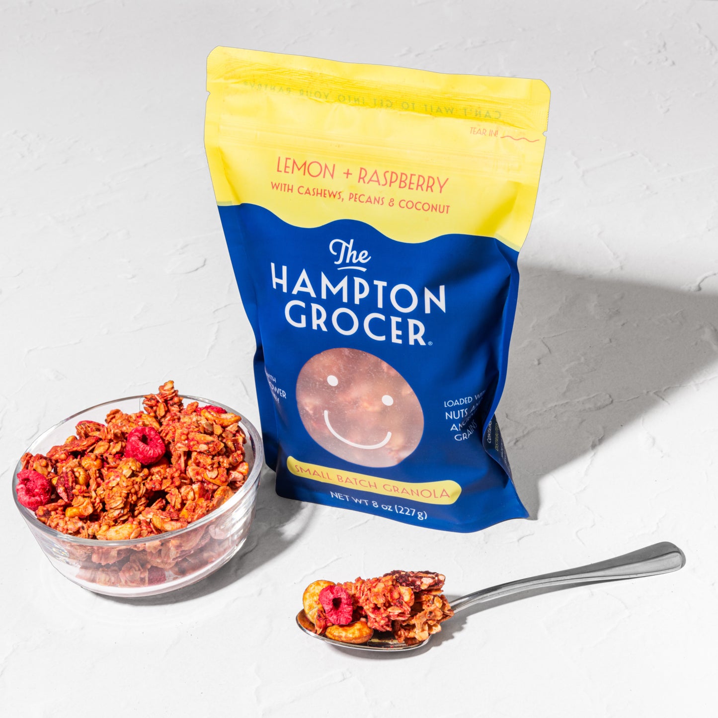 Lemon + Raspberry Granola