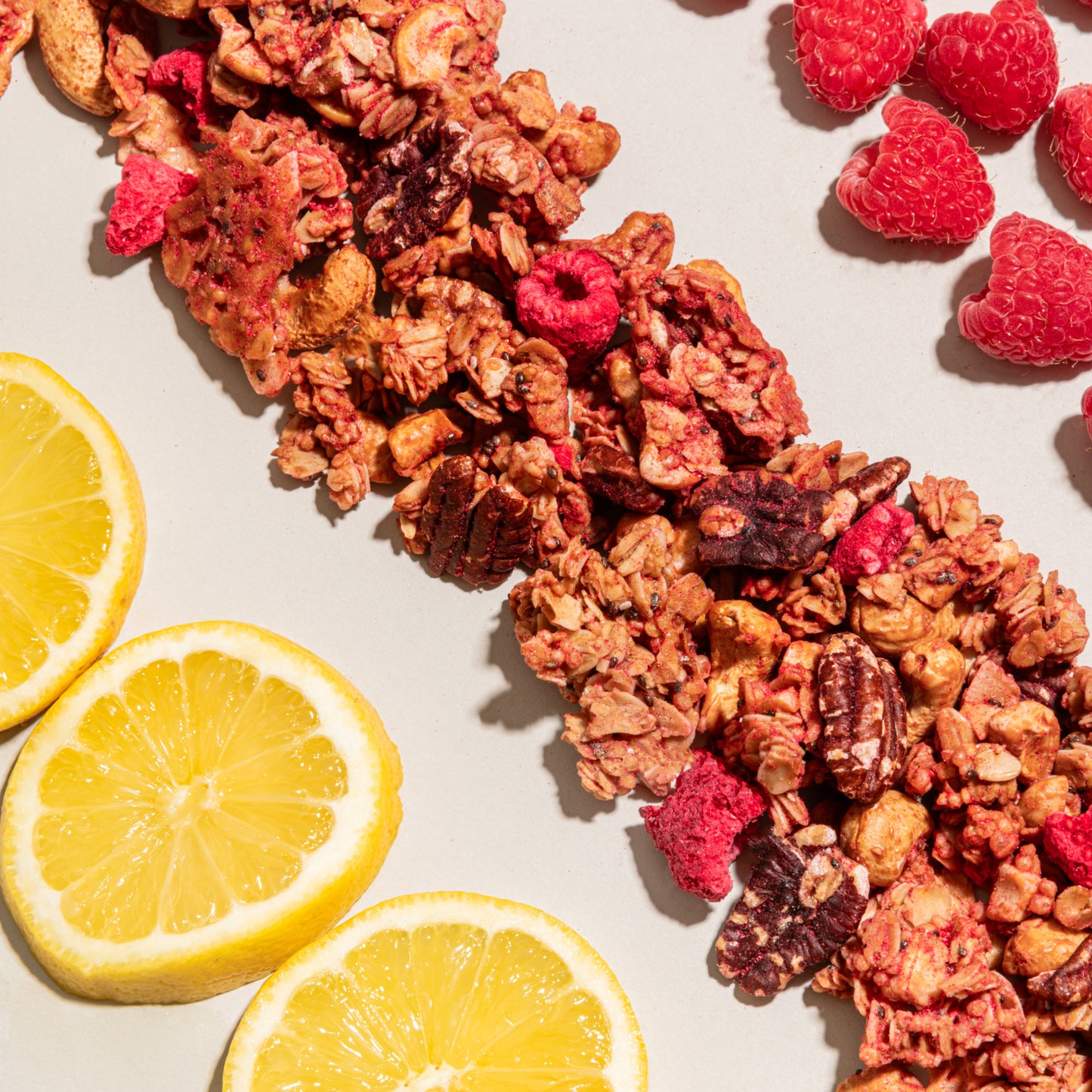 Lemon + Raspberry Granola