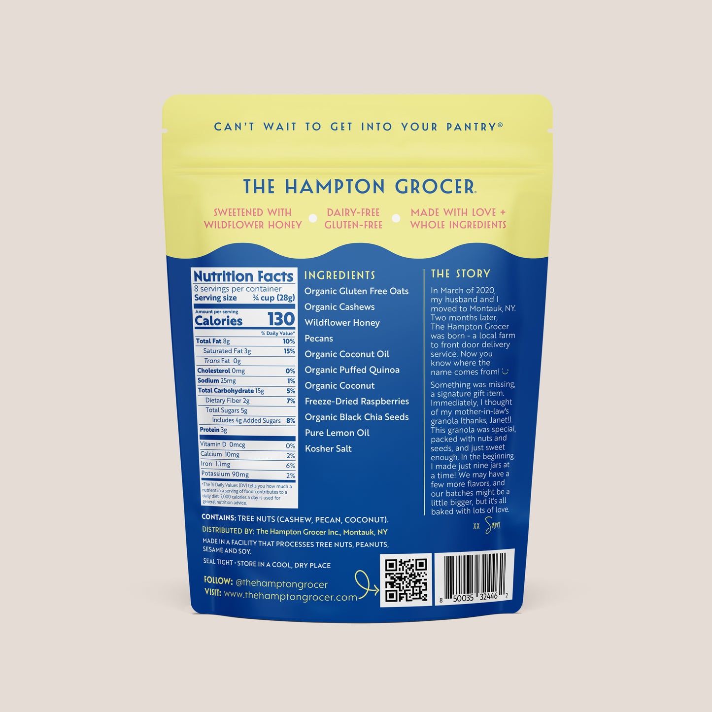 Lemon + Raspberry Granola