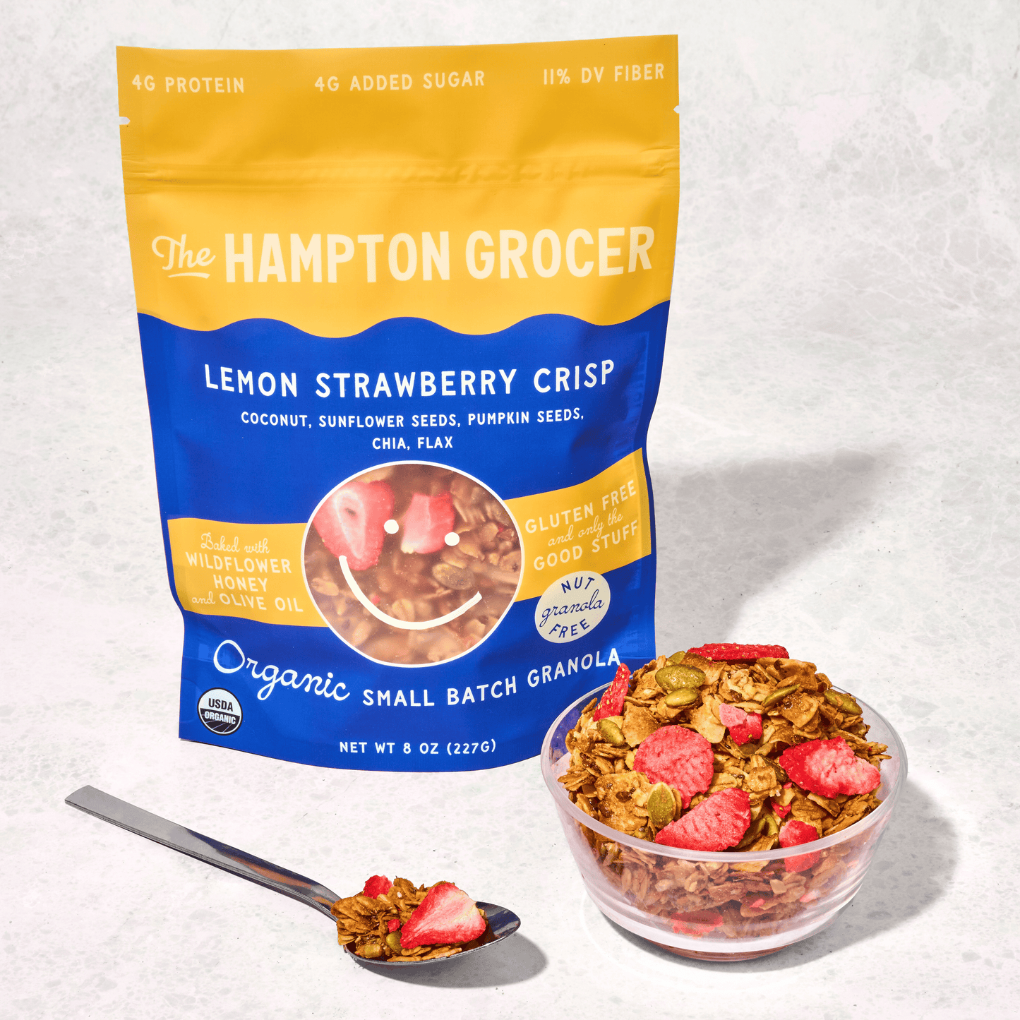 Lemon Strawberry Crisp